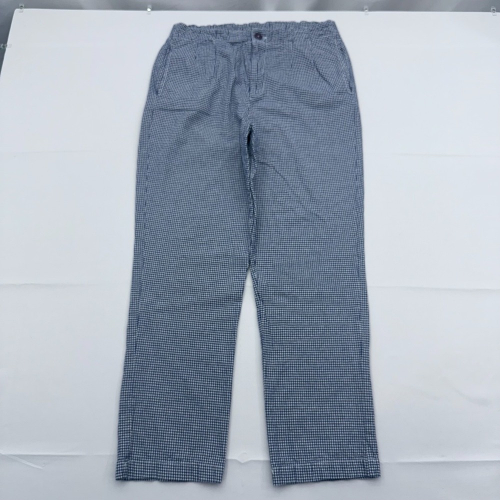 Free People Kate Micro Plaid Pants 30x28 Womens XS Straight Leg Ankle Gingham